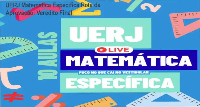 Interface do curso UERJ Matemática Específica Rota da Aprovação com foco em questões da banca
