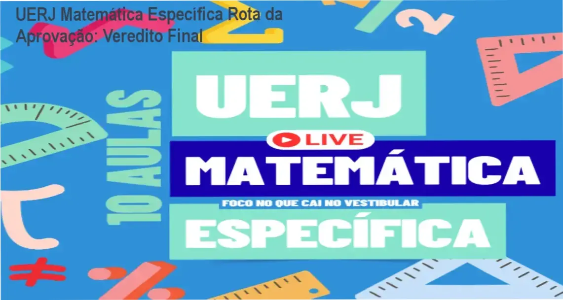 Interface do curso UERJ Matemática Específica Rota da Aprovação com foco em questões da banca