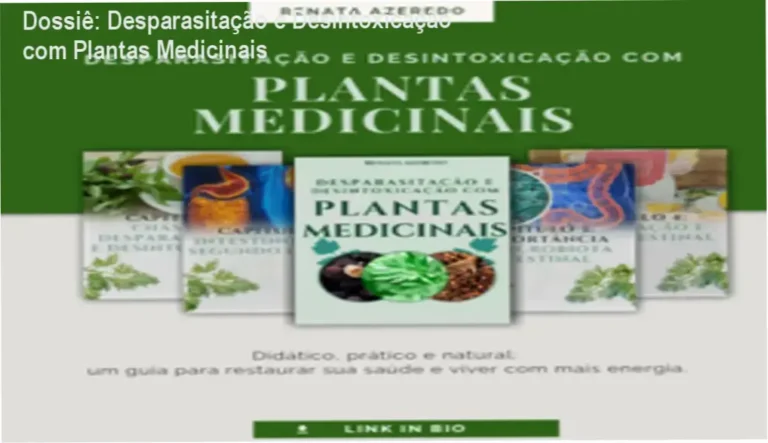E-book de Desparasitação e Desintoxicação com Plantas Medicinais de Renata Azeredo sobre fitoterapia natural
