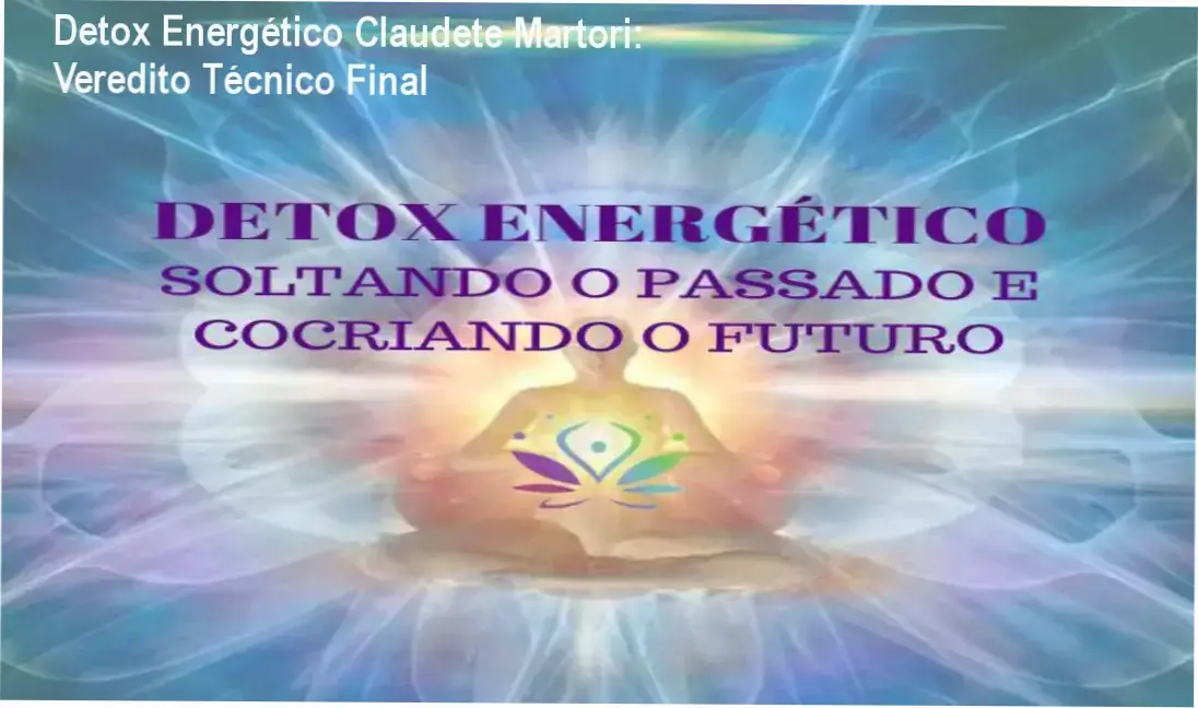 Representação de limpeza energética e alinhamento de chakras do método Detox Energético