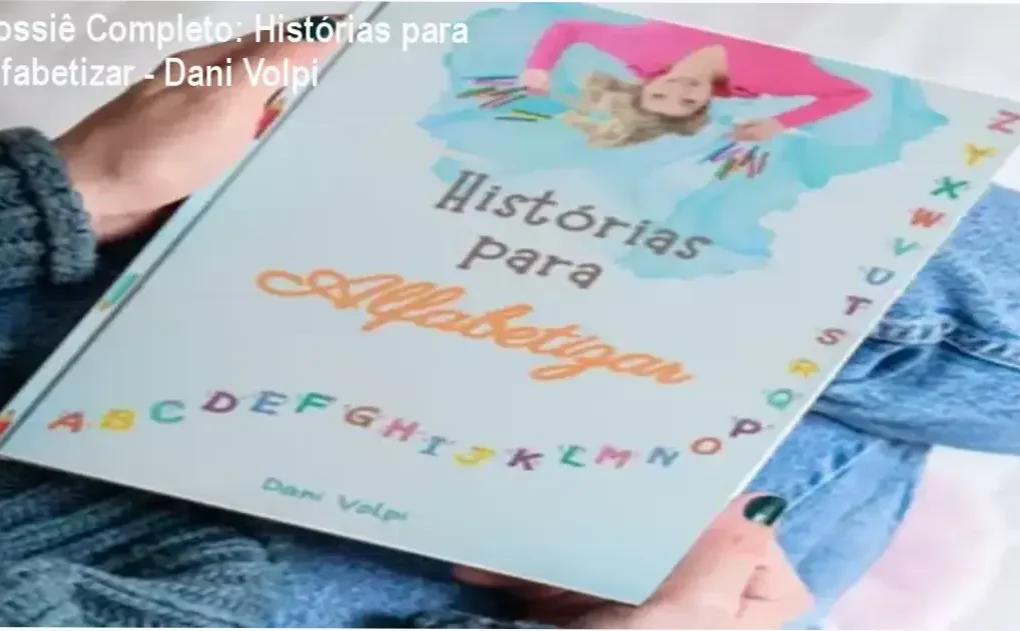Capa do ebook Histórias para Alfabetizar de Dani Volpi focado em consciência fonológica