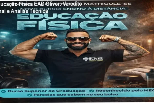Estudante de Educação Física EAD Óliver analisando material didático digital para obtenção do CREF
