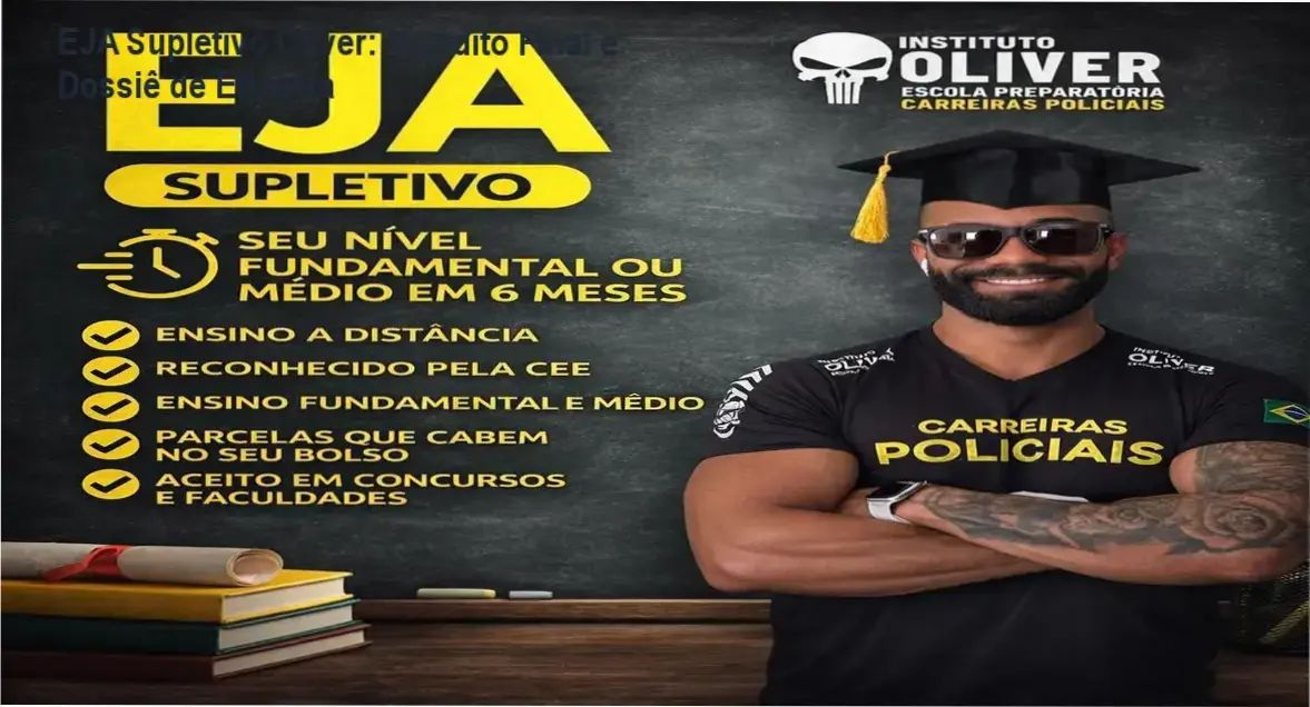 Estudante utilizando plataforma EAD do EJA Supletivo Óliver para conclusão de escolaridade