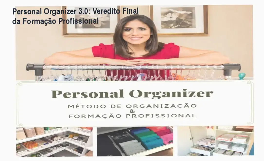 Detalhes da formação profissional Personal Organizer 3.0 para organização residencial