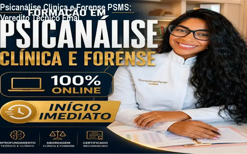 Detalhes da Formação em Psicanálise Clínica e Forense da PSMS Treinamentos