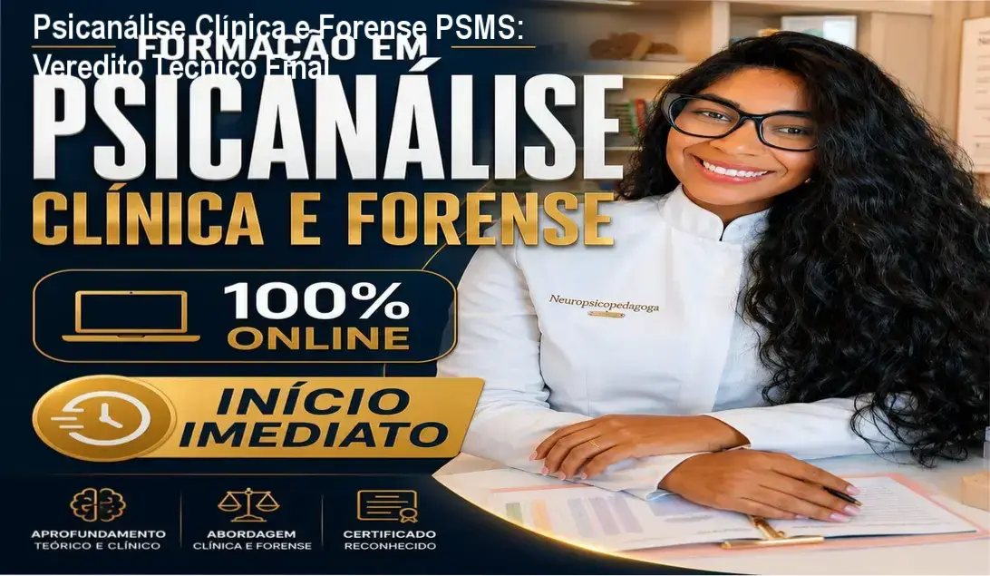 Psicanálise Clínica e Forense PSMS: Veredito Técnico Final 2 https://cursoss.com.br/biblia-para-o-milhao-veredito-final/ Detalhes da Formação em Psicanálise Clínica e Forense da PSMS Treinamentos