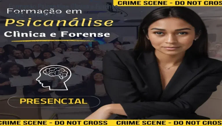 Certificado e módulos da Formação em Psicanálise Clínica e Forense da PSMS Treinamentos