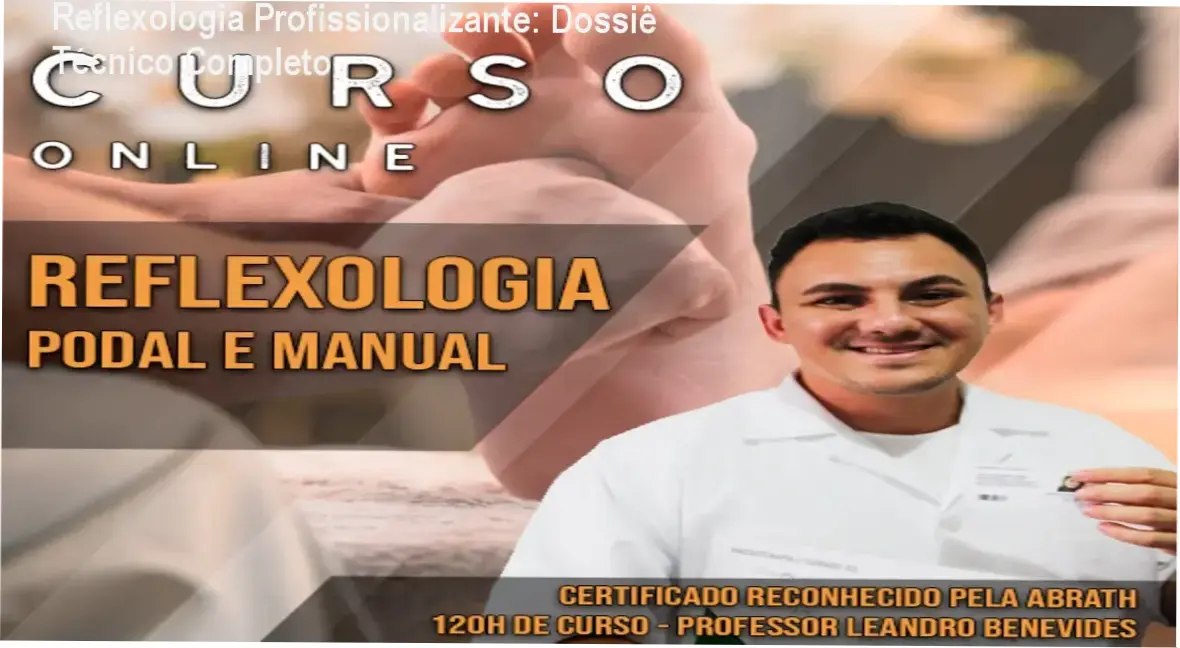 Material de estudo e certificado da Formação Completa em Reflexologia Podal e Manual