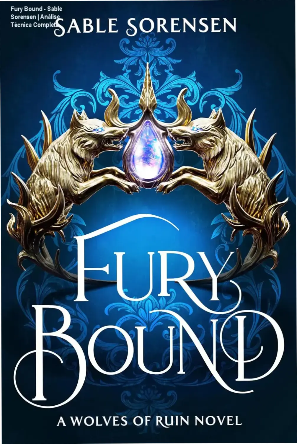 Capa do eBook Fury Bound de Sable Sorensen com temática de romance dark e fantasia