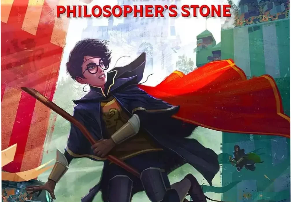 Capa do ebook Harry Potter and the Philosopher's Stone em dispositivo Kindle