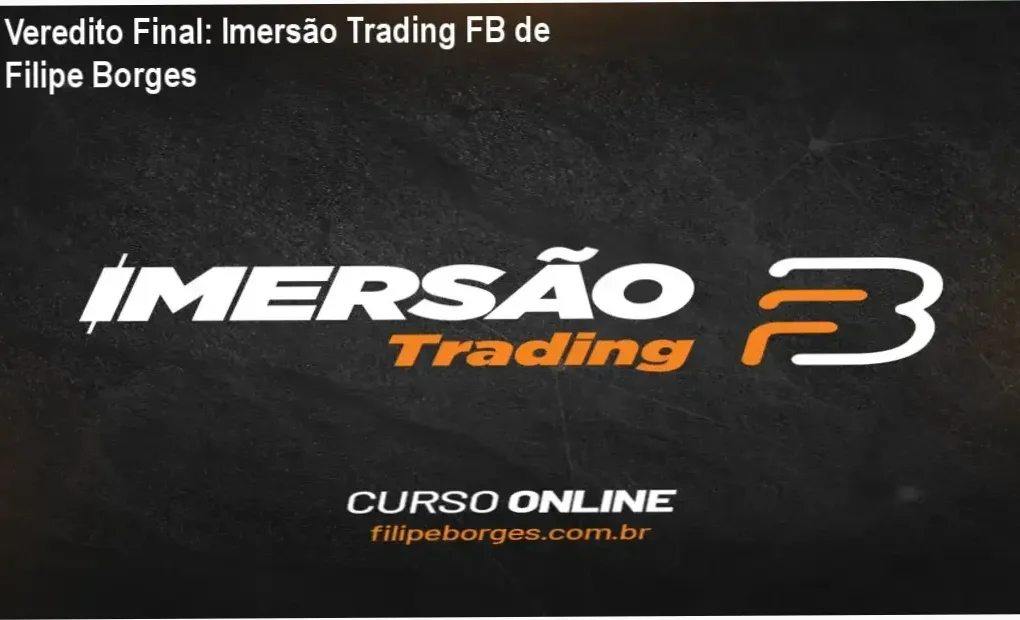 Interface do curso Formação para Investidores e Traders de Filipe Borges focada em análise técnica