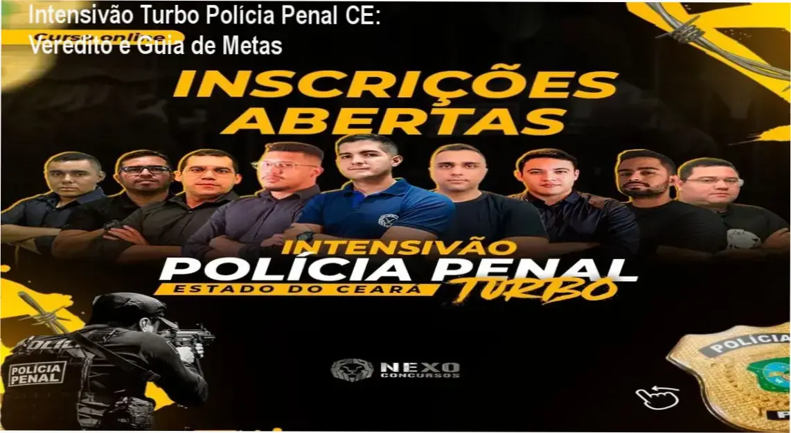 Material de estudo do Intensivão Turbo Polícia Penal do Ceará da Nexo Concursos
