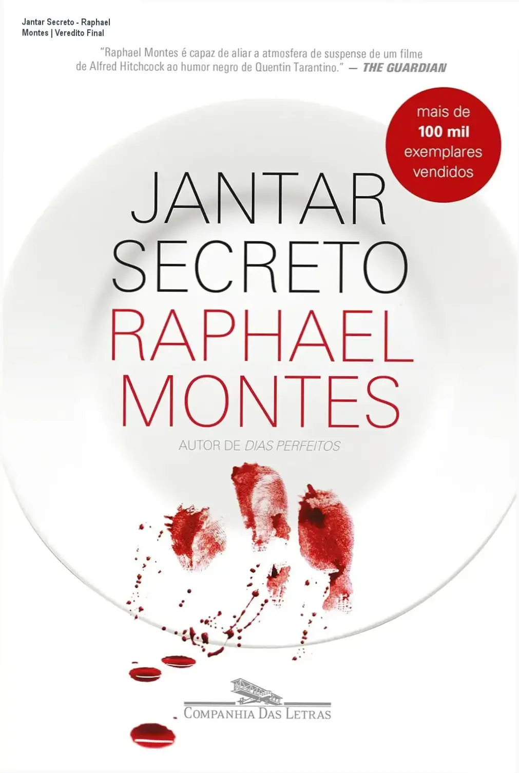 Capa do livro Jantar Secreto de Raphael Montes em formato ebook