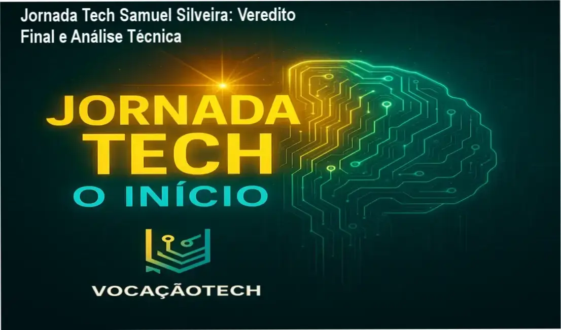 Infográfico detalhando a estrutura do curso Jornada Tech Samuel Silveira para transição de carreira