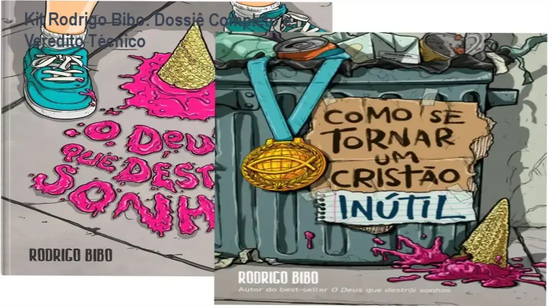 Kit de livros Rodrigo Bibo O Deus Que Destrói Sonhos e Como Se Tornar Um Cristão Inútil em capa dura