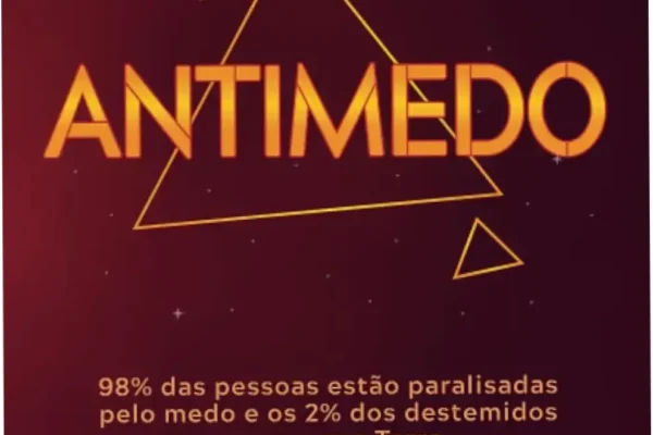 Capa do livro Antimedo de Pablo Marçal focado em desbloqueio emocional e superação de medos