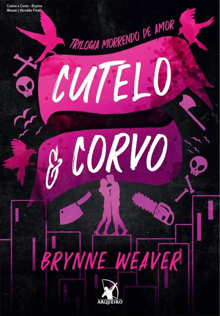 Capa do livro Cutelo e Corvo de Brynne Weaver, primeiro volume da trilogia Morrendo de Amor