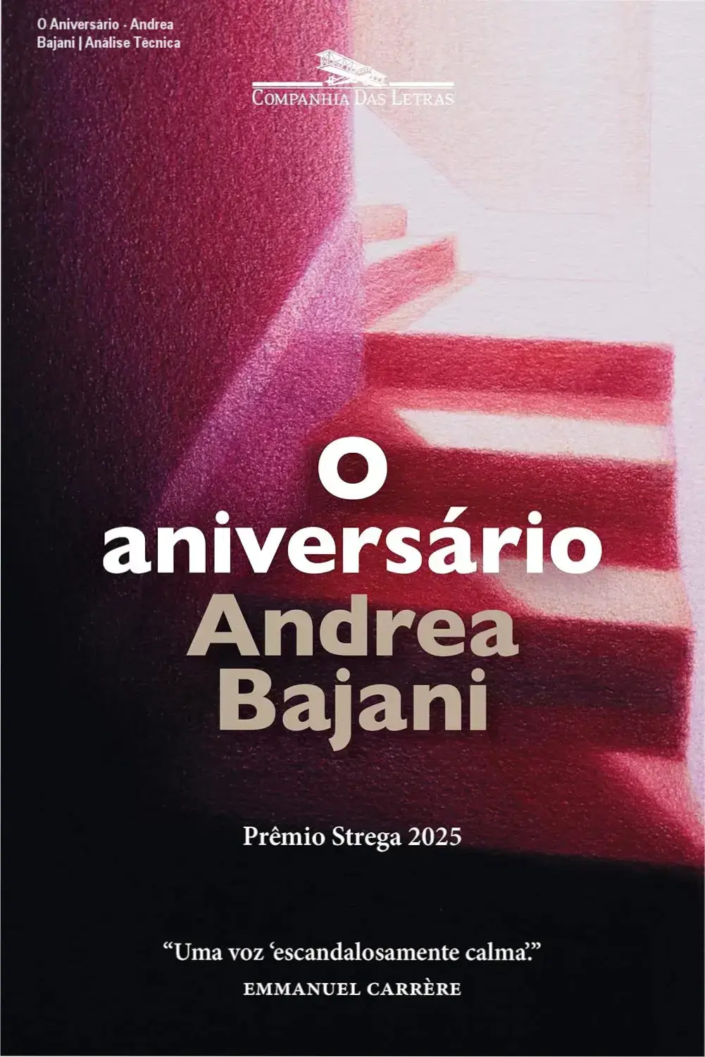 Capa do livro O Aniversário de Andrea Bajani em formato ebook para leitura digital