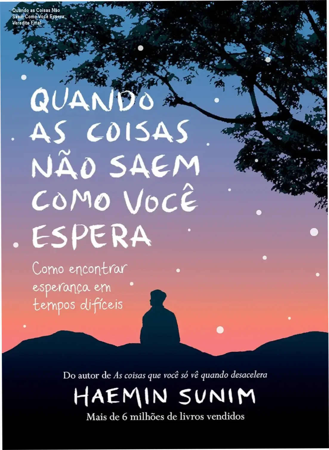 Capa do livro Quando as Coisas Não Saem Como Você Espera de Haemin Sunim