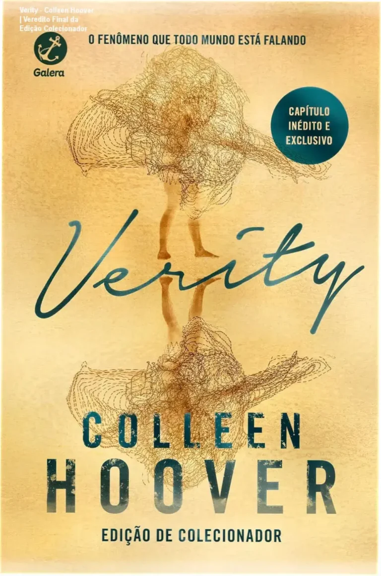Capa da edição de colecionador do livro Verity de Colleen Hoover com foco em suspense psicológico