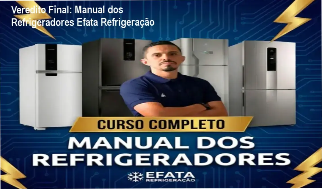 Visão detalhada do conteúdo do Manual dos Refrigeradores Efata Refrigeração