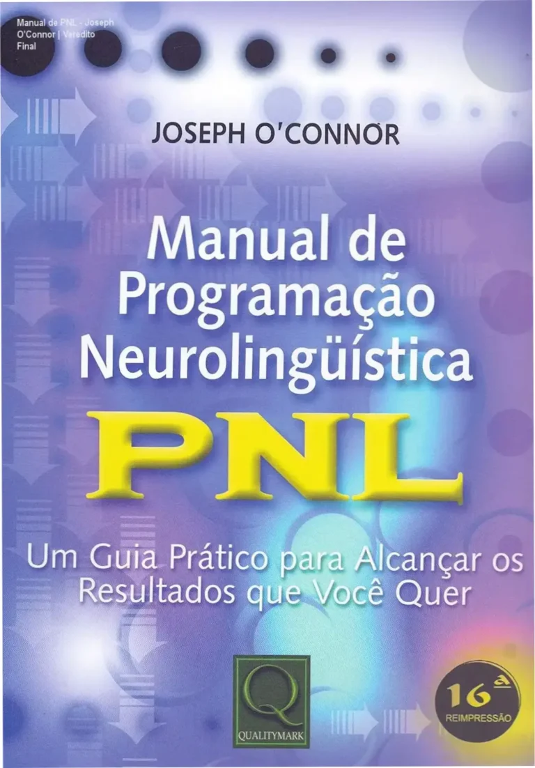 Capa do livro Manual de Programação Neurolinguística de Joseph O'Connor