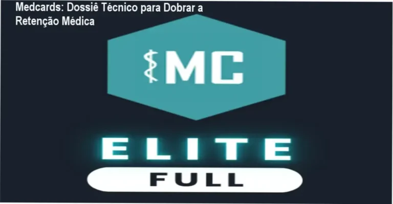 Interface da plataforma Medcards exibindo flashcards de repetição espaçada para estudantes de medicina