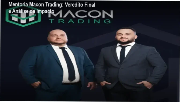 Interface de trading profissional representando a metodologia da Mentoria Macon Trading