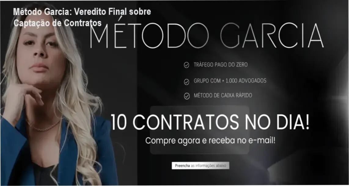 Método Garcia de Jéssica Garcia: visão interna da estratégia de captação jurídica