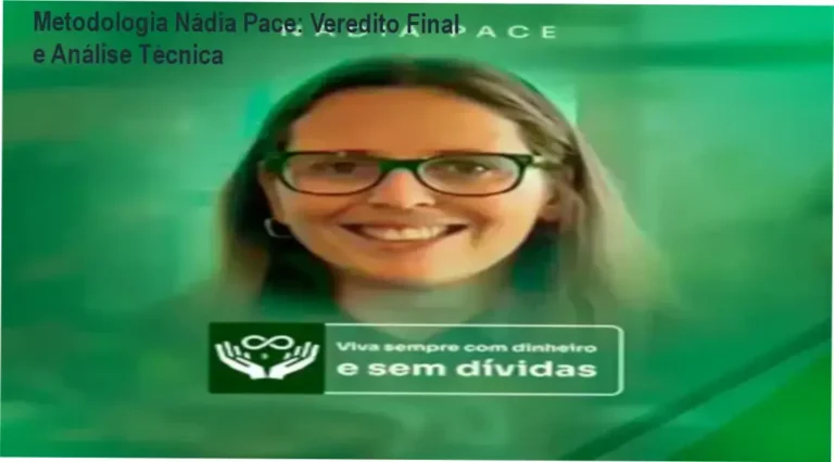 Interface do curso Metodologia Nádia Pace focada em organização financeira e limpeza de nome