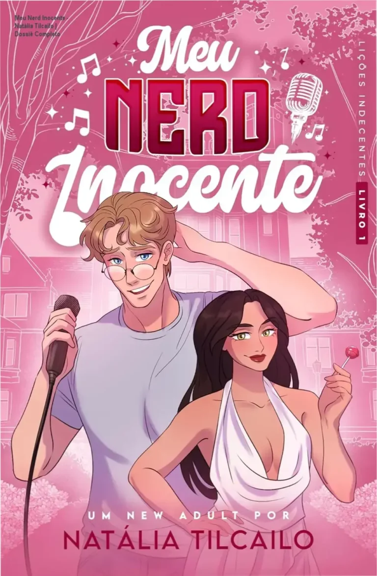 Capa do eBook Meu Nerd Inocente de Natália Tilcailo, romance New Adult sobre namoro falso