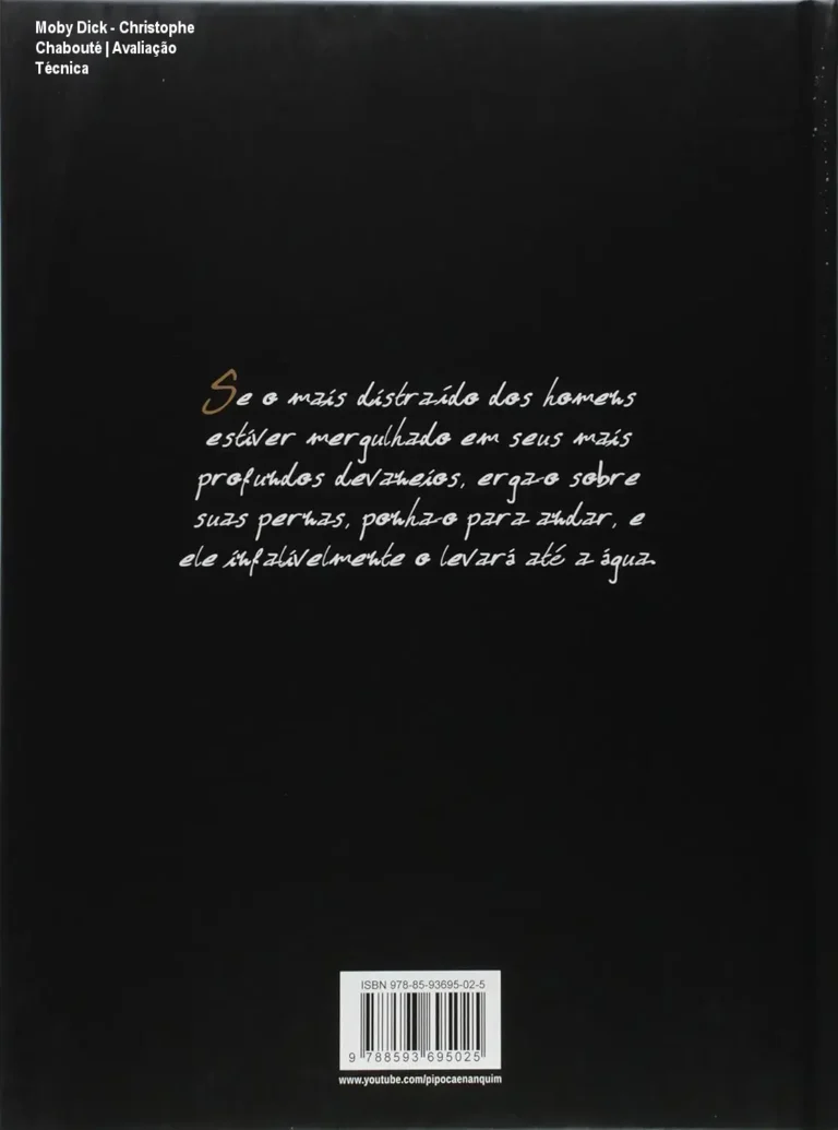 Capa dura da edição exclusiva de Moby Dick adaptada por Christophe Chabouté