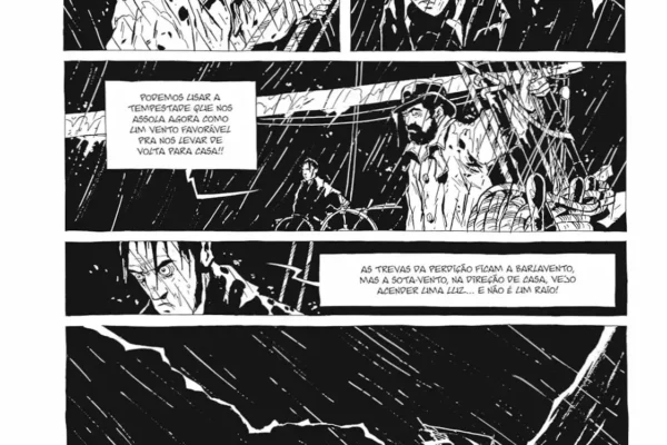 Edição de luxo da narrativa gráfica Moby Dick por Christophe Chabouté