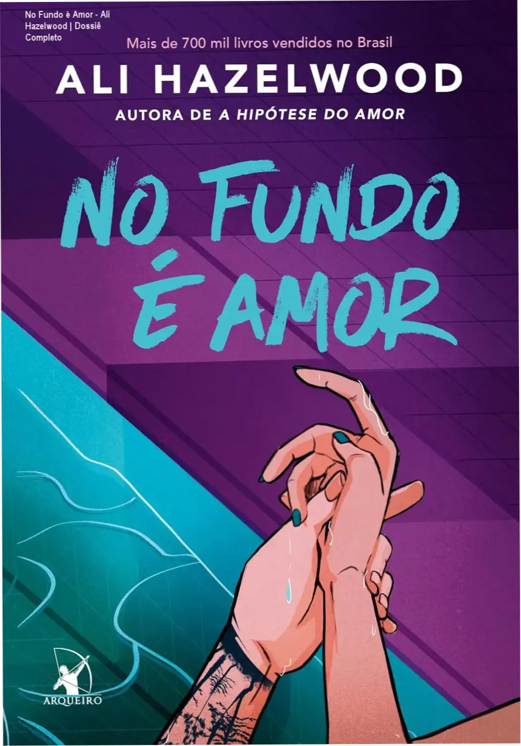 Capa do ebook No Fundo é Amor de Ali Hazelwood explorando o gênero Sports Romance