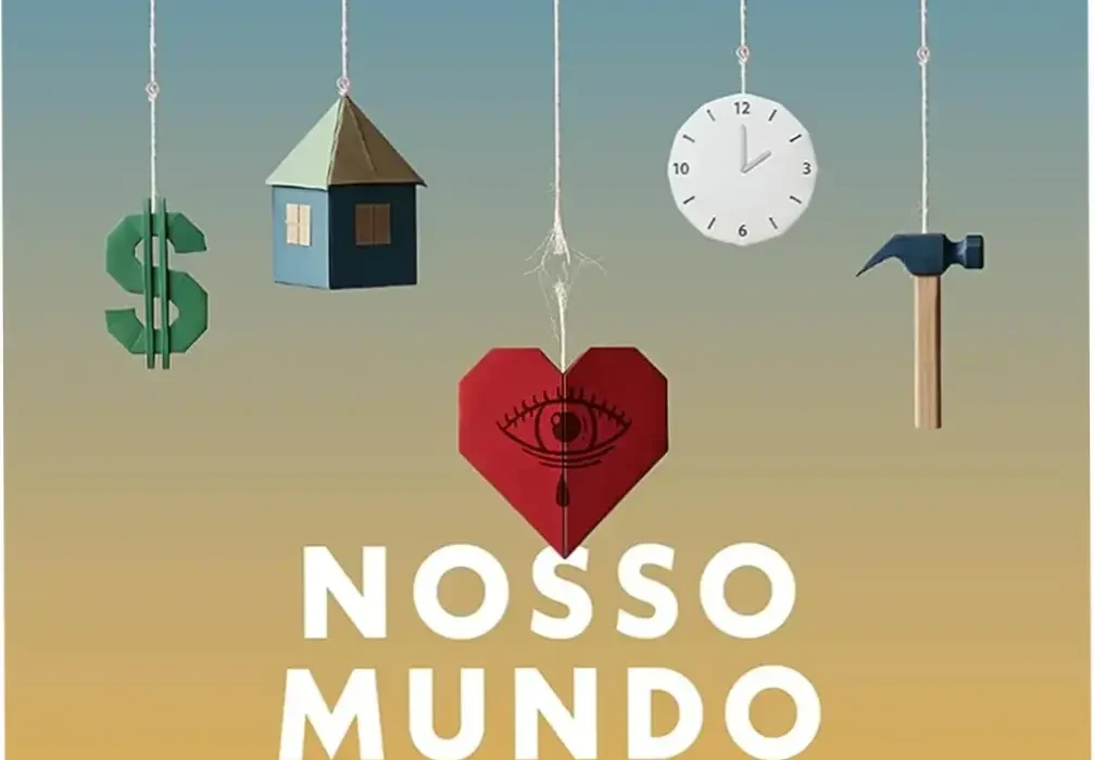 Capa do livro Nosso Mundo Polivagal de Stephen Porges exibida em um leitor digital Kindle