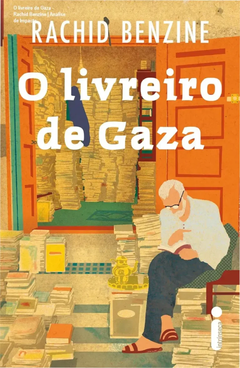 Capa do livro O livreiro de Gaza de Rachid Benzine representando a resistência cultural