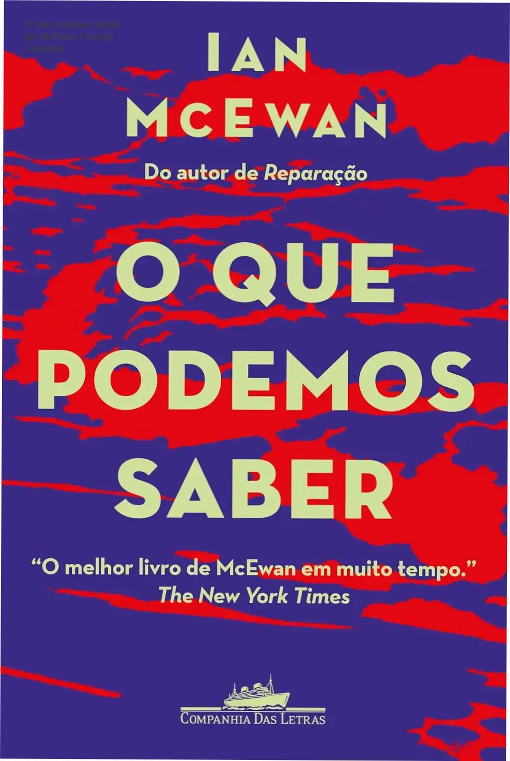 Capa do livro O que podemos saber de Ian McEwan em dispositivo digital