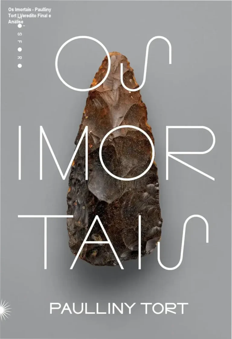Capa do livro Os Imortais de Paulliny Tort com estética de arte rupestre