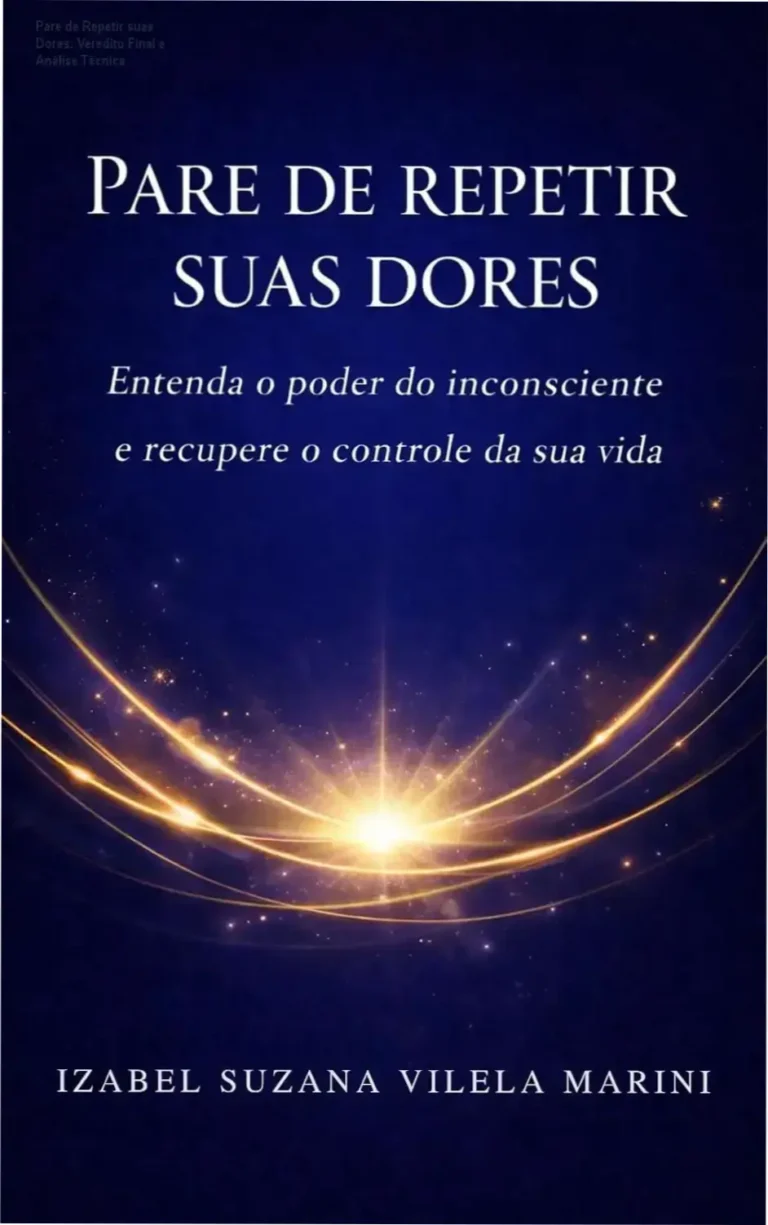 Capa do ebook Pare de Repetir suas Dores evidenciando a superação de traumas