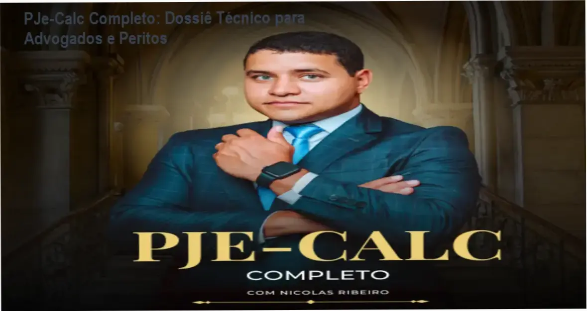PJe-Calc Completo por Nícolas Ribeiro: visão interna da plataforma e funcionamento do curso