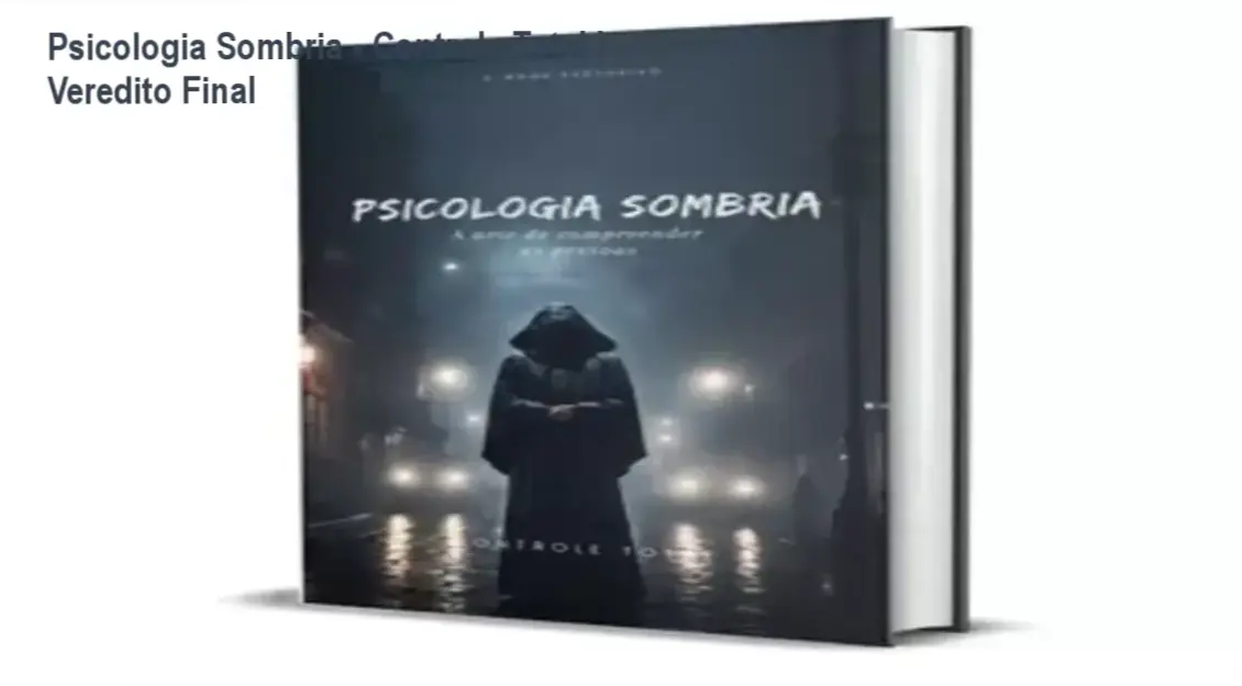Capa do ebook Psicologia Sombria focada em persuasão e linguagem corporal