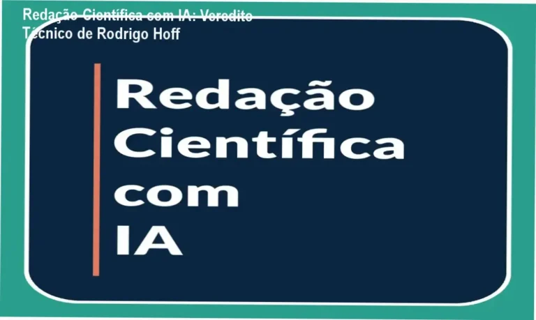 Fluxo de trabalho de redação científica utilizando ferramentas de inteligência artificial
