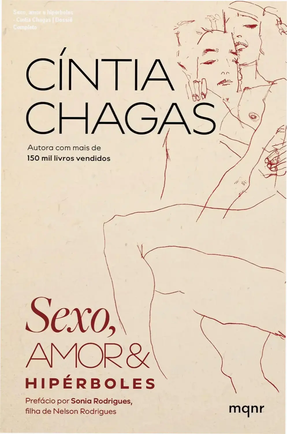 Capa do livro Sexo, amor e hipérboles de Cíntia Chagas abordando comportamento humano e hipocrisia