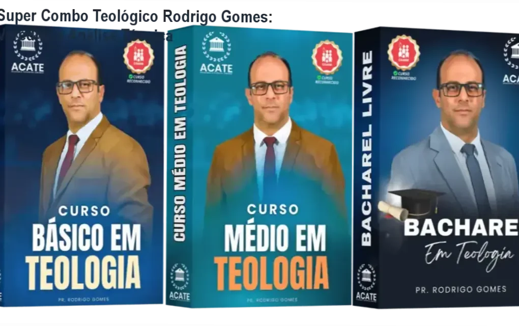 Certificado do Super Combo Teológico do Pastor Rodrigo Gomes com selo CGADB