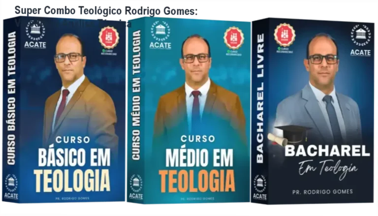 Certificado do Super Combo Teológico do Pastor Rodrigo Gomes com selo CGADB