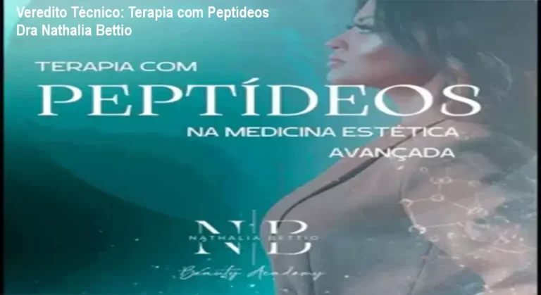 Dra Nathalia Bettio apresentando protocolos de terapia com peptídeos na medicina estética avançada