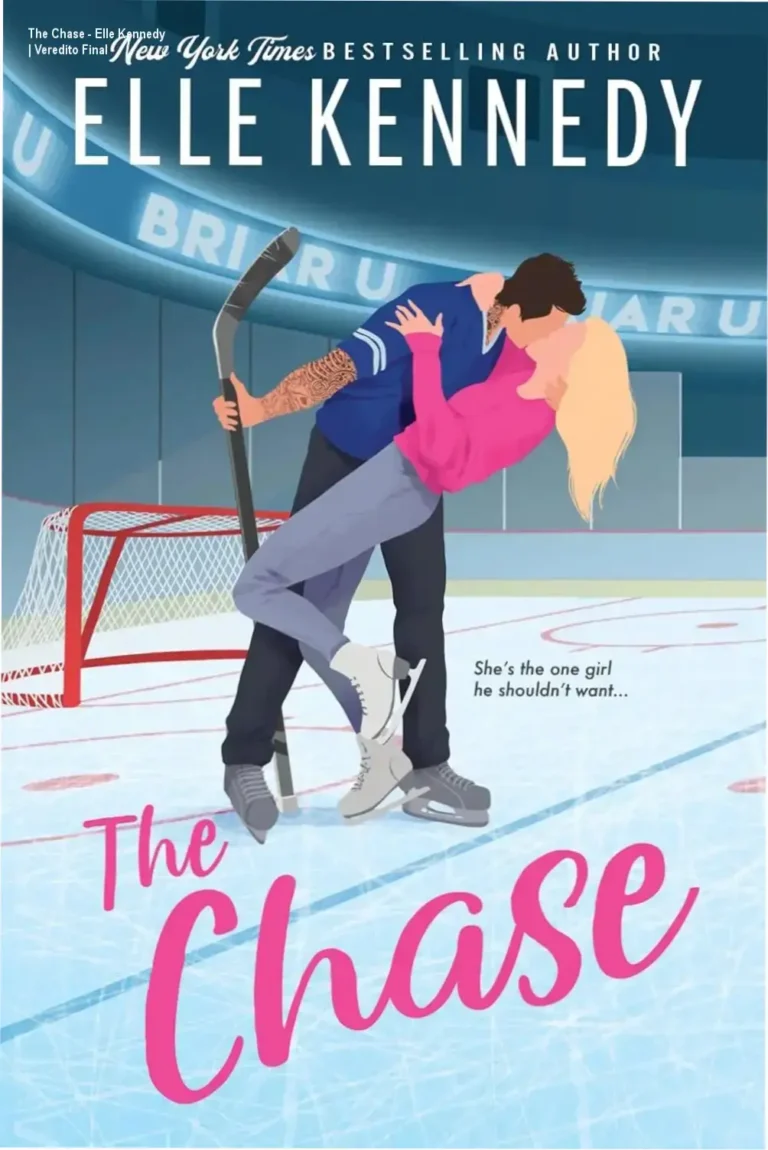 Capa do ebook The Chase de Elle Kennedy, romance universitário de hóquei