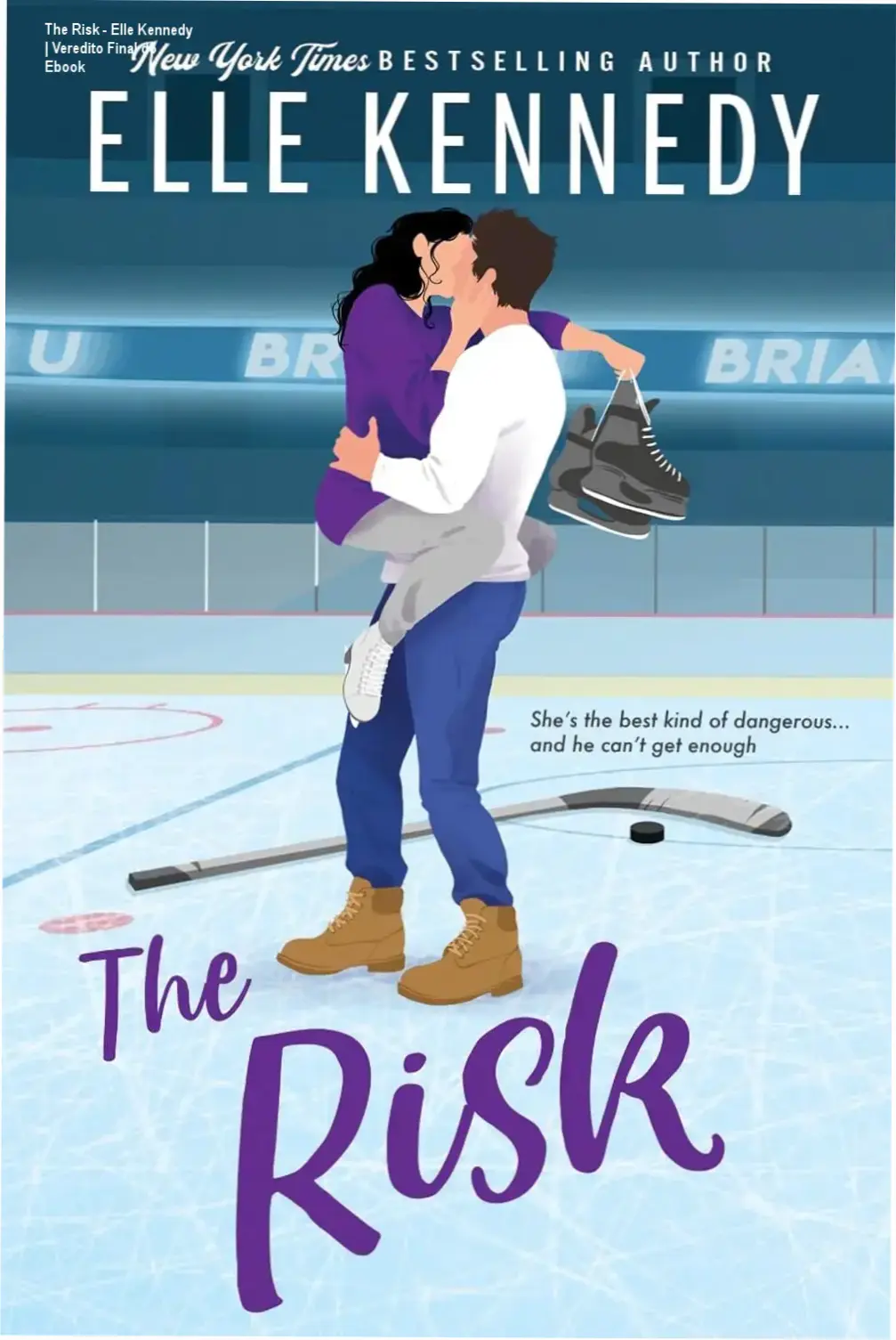 Capa do ebook The Risk de Elle Kennedy, romance da série Briar U