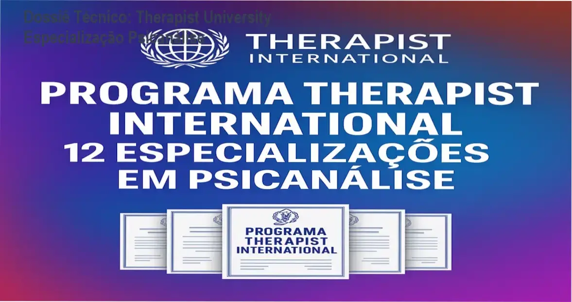 Certificações e materiais de estudo da Therapist University em Psicanálise Clínica