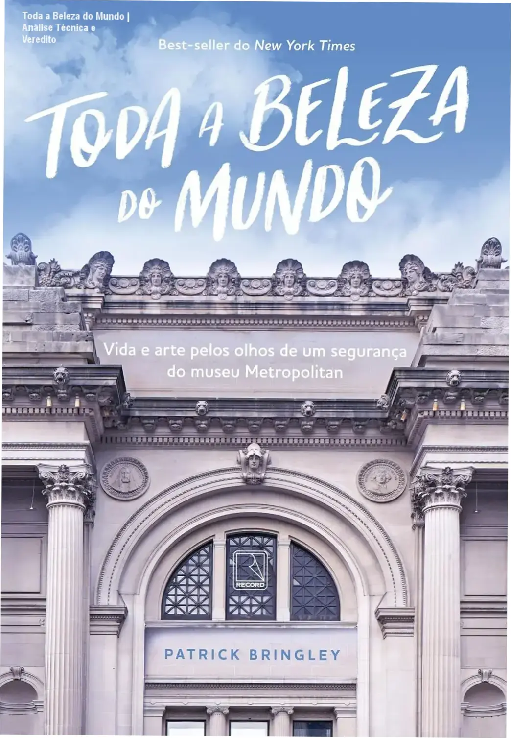 Capa do ebook Toda a Beleza do Mundo focada em arte e reflexão